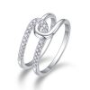 925 Sterling Silver Double Band Ring