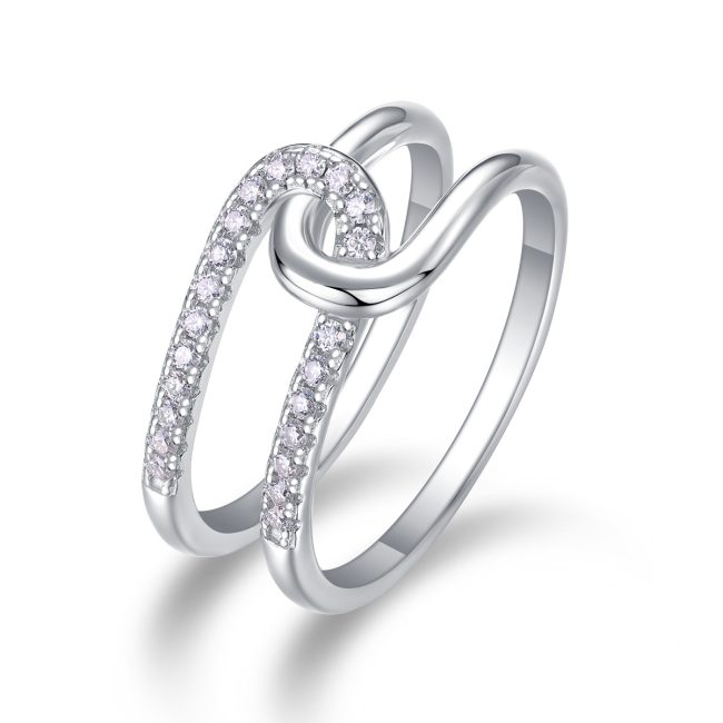 925 Sterling Silver Double Band Ring