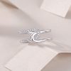 925 Sterling Silver Double Band Ring for Women