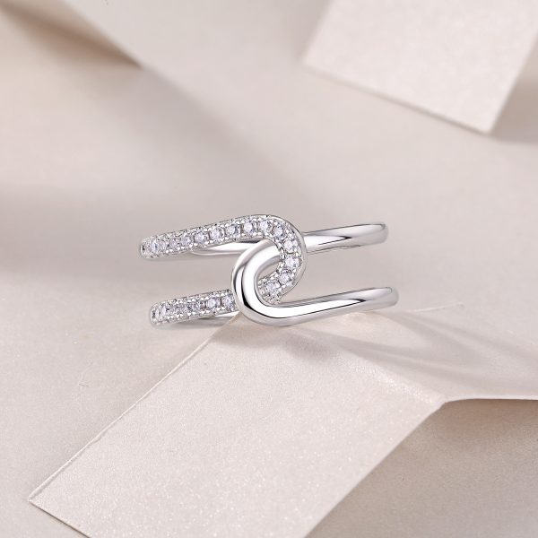925 Sterling Silver Double Band Ring for Women