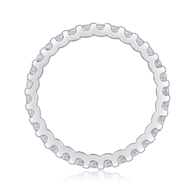 AnuClub Eternity Moissanite Wedding Band Ring