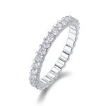 Moissanite Eternity Ring Wedding Band Ring