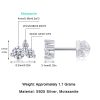Basket-Set Three Diamond Stud Earrings