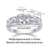 Sterling Silver Diamond Five Stone Ring