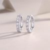 Picture of Classic Sterling Silver Hoop Earrings women