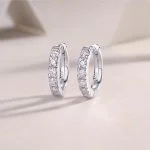Pendientes de aro clásicos de plata de ley