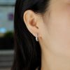 Picture of Classic Sterling Silver Hoop Earrings women