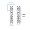 five stone classic sterling silver hoop earrings women
