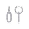 Connect Collection Diamond Pave Link Earrings