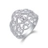 925 Sterling Silver Diamond Anniversary Rings