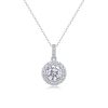 Diamond Halo Pendant Necklace