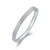 Diamond Sterling Silver starlight Bangle bracelet