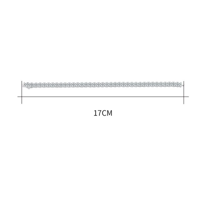 Moissanite Tennis Bracelet in Sterling Silver - Image 5