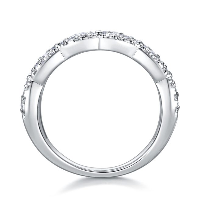925 Sterling Silver Verona Lace Wedding Ring