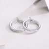 Knot Sterling Silver Hoop Earrings for women