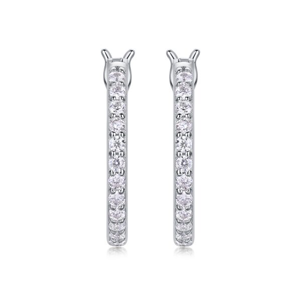 Knot Sterling Silver Hoop Earrings for women