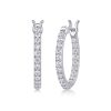 Knot Sterling Silver Hoop Earrings