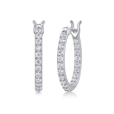 Knot Sterling Silver Hoop Earrings
