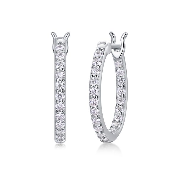 Knot Sterling Silver Hoop Earrings