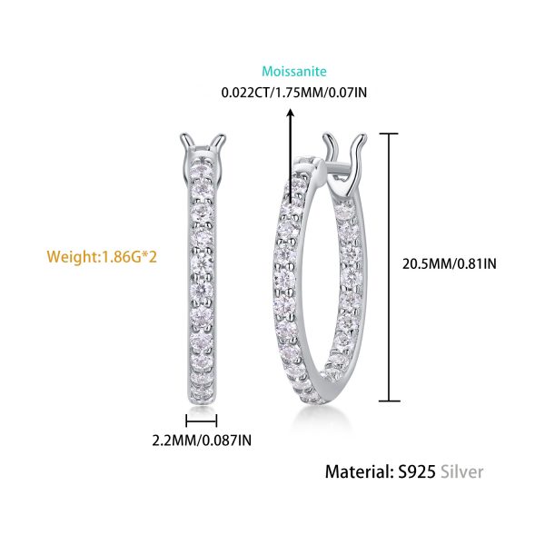 Knot Sterling Silver Hoop Earrings for women