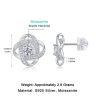 Knot of Love Sterling Silver Stud Earrings
