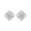 Knot of Love Sterling Silver Stud Earrings