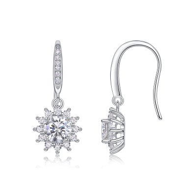 Moissanite Elegant Huggie Hoop Earrings