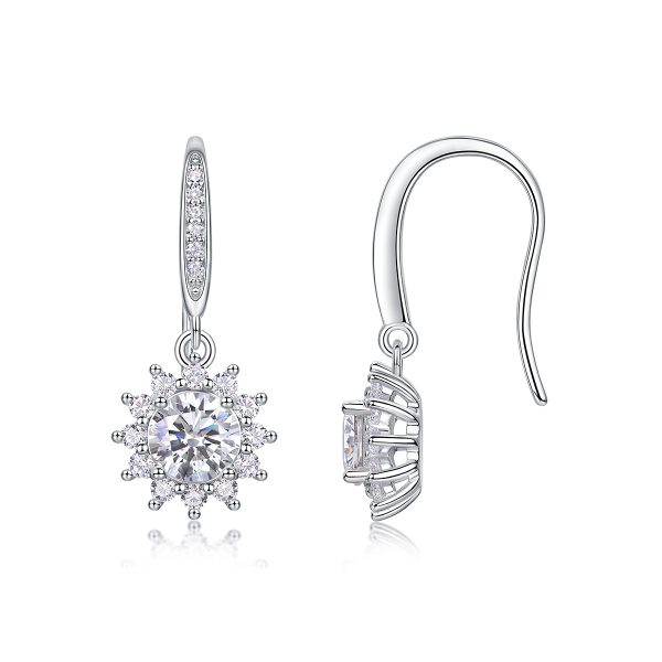 Moissanite Elegant Huggie Hoop Earrings