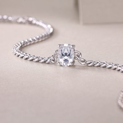 Sterling Silver Cuban Chain Link bracelet