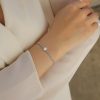 Sterling Silver Cuban chain bracelet for women