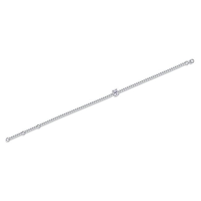 Women's Diamond Silver Cuban Bracelets - Image 6