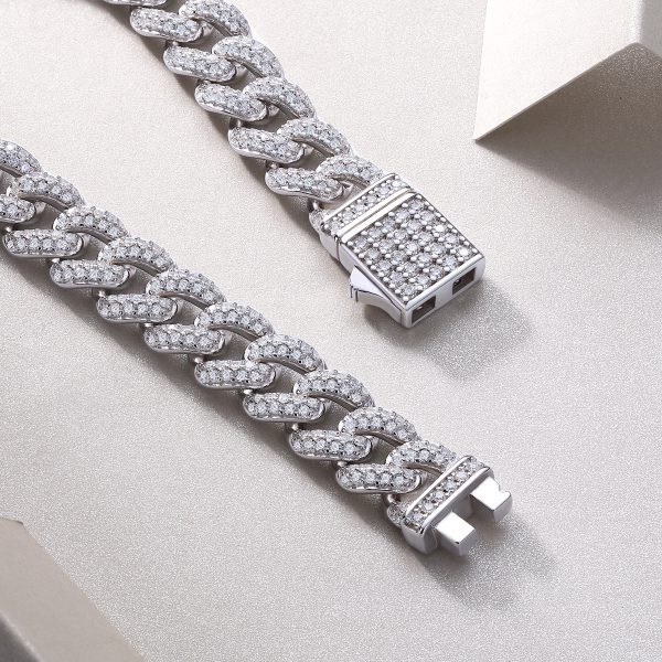 Pandora Cuban Link Bracelet Silver Diamond Bracelet - Image 2