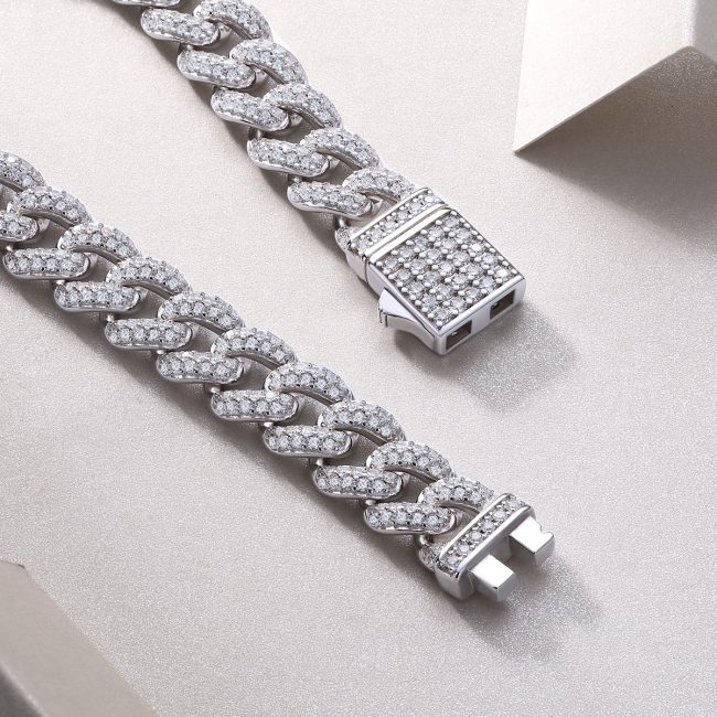 Pandora Cuban Link Bracelet Silver Diamond Bracelet - Image 2