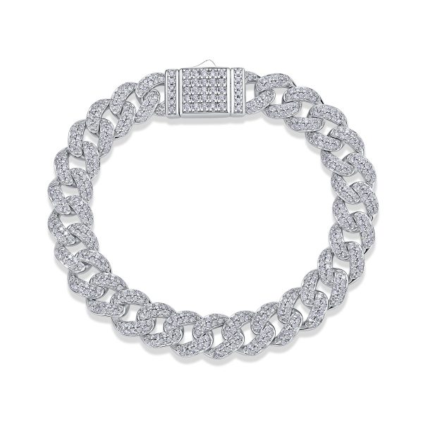 Pave Diamond Jumbo Cuban Link Bracelet