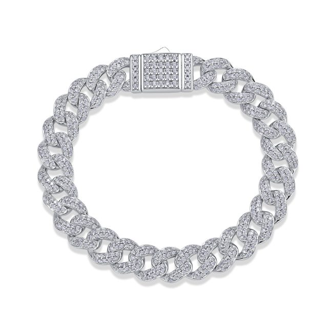 Pave Diamond Jumbo Cuban Link Bracelet