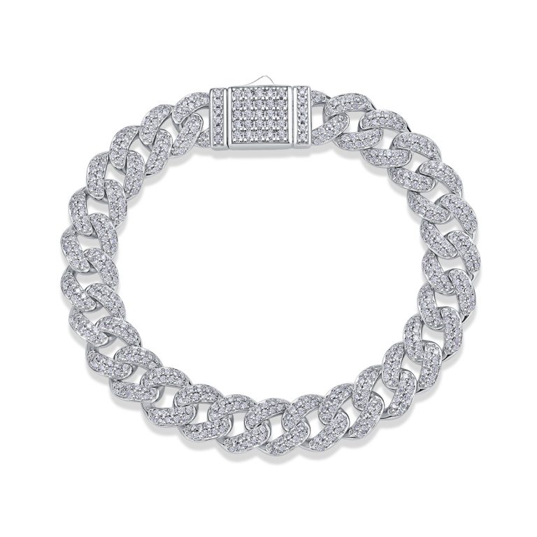 Pave Diamond Jumbo Cuban Link Bracelet