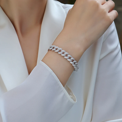 Pave Diamond Jumbo Cuban Link Bracelet