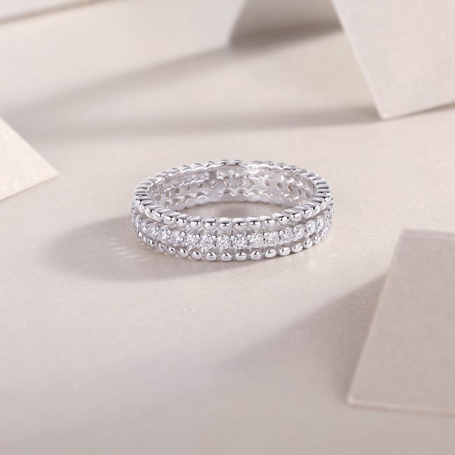 Portola Eternity Diamond Wedding Ring - Image 4