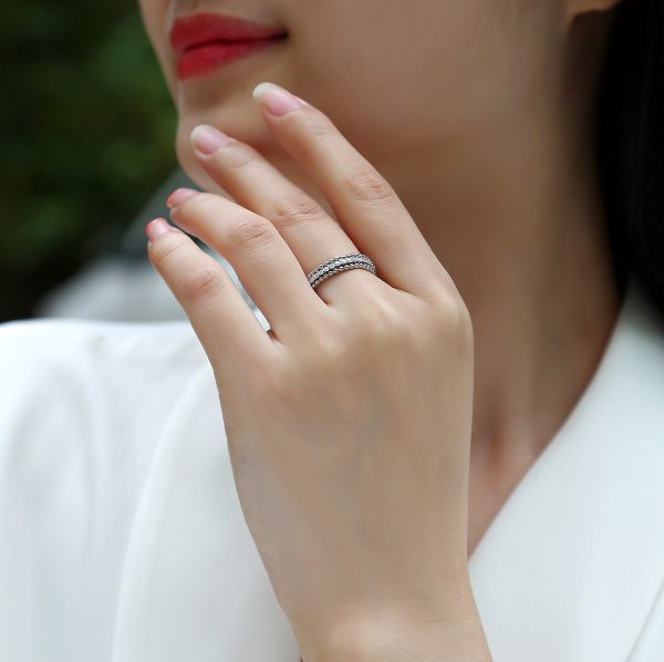 Portola Eternity Diamond Wedding Ring - Image 2
