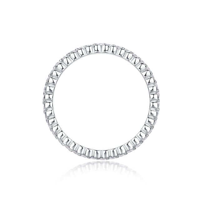 Portola Eternity Diamond Wedding Ring - Image 6