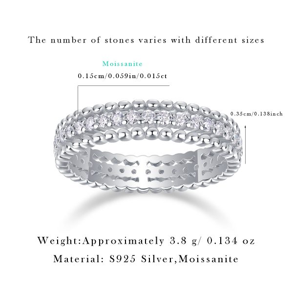 Portola Eternity Diamond Wedding Ring - Image 3