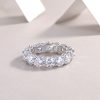 Sterling Silver Diamond Eternity Band Ring For Women