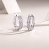 S925 Silver Bright Night Moissanite Earrings