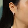S925 Silver Bright Night Moissanite Earrings