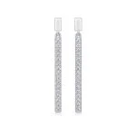 Pendientes de diamantes con barra colgante Shepherd para mujer