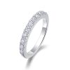 11 Stone Diamond Ring In 925 Sterling Silver