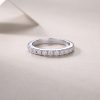 925 Sterling Silver 11 Stone Diamond Ring Of Anniversary