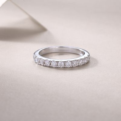 925 Sterling Silver 11 Stone Diamond Ring Of Anniversary