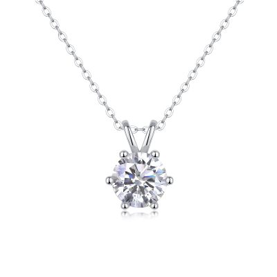 Solitaire Round Diamond Classic Pendant