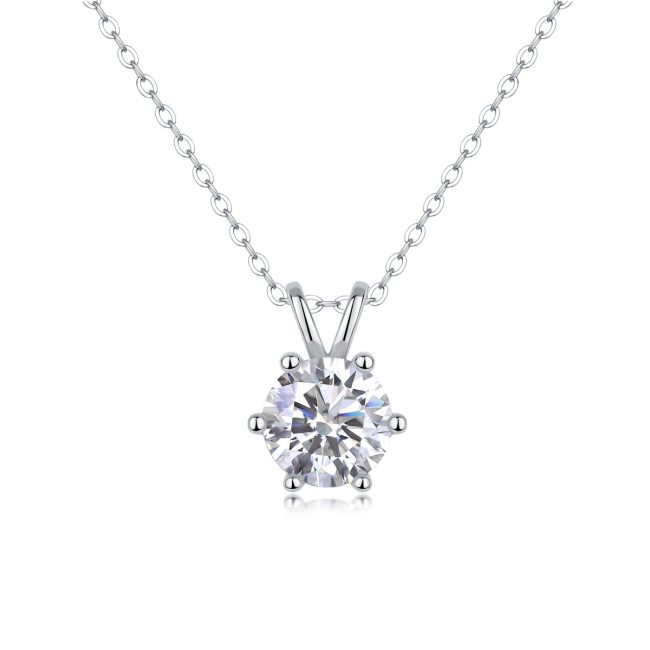 Solitaire Round Diamond Classic Pendant